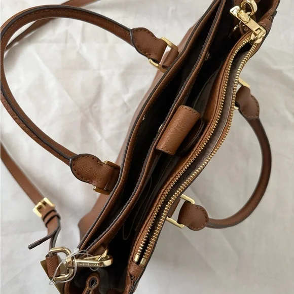 MICHAEL Michael Kors Kellen Satchel Tote with Gold Accents - Picture 4 of 12